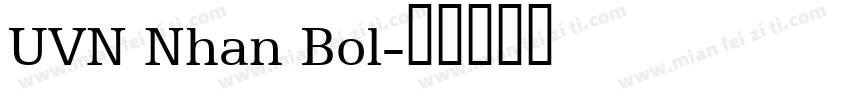 UVN Nhan Bol字体转换